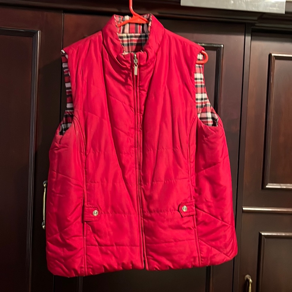 Red, White & Black reversible Vest